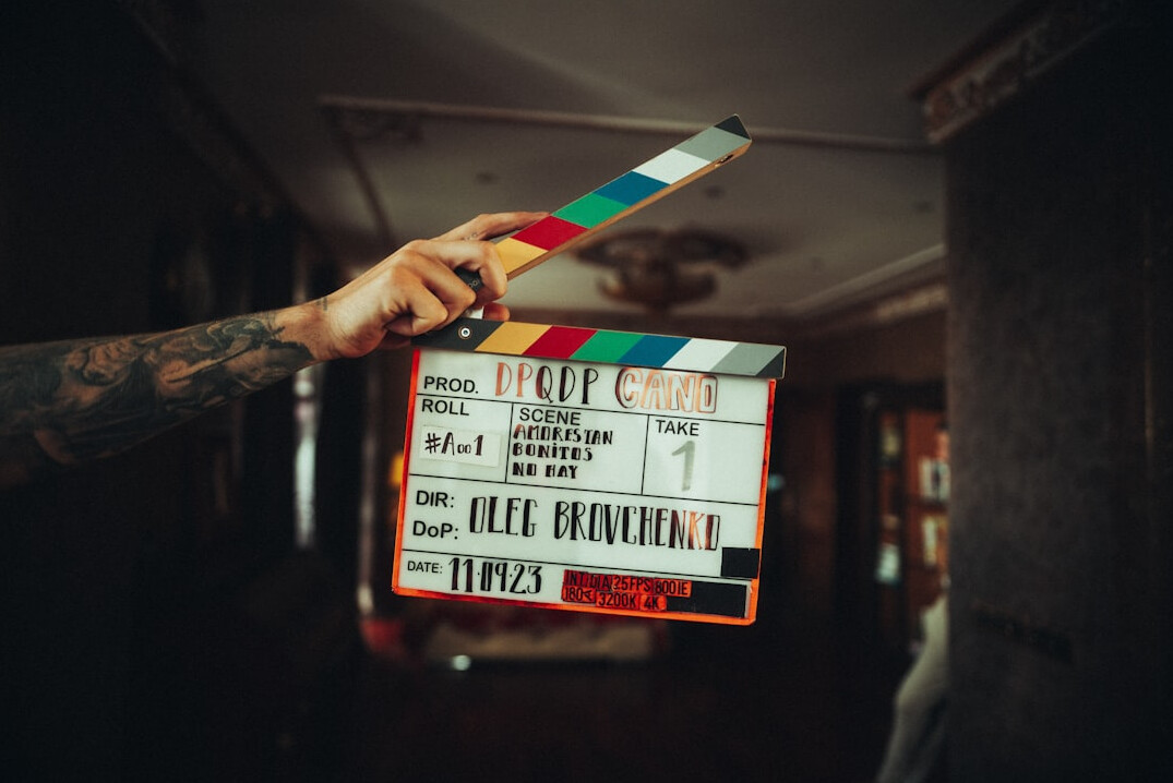 film editor cutting scene