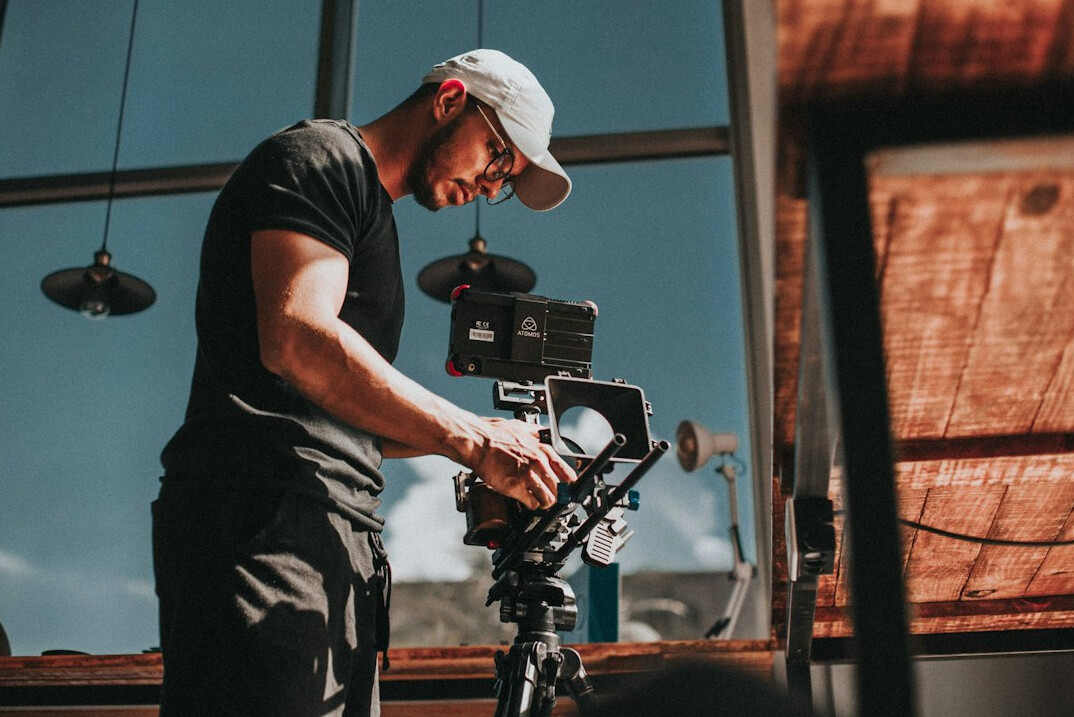 filmmaker directing scene