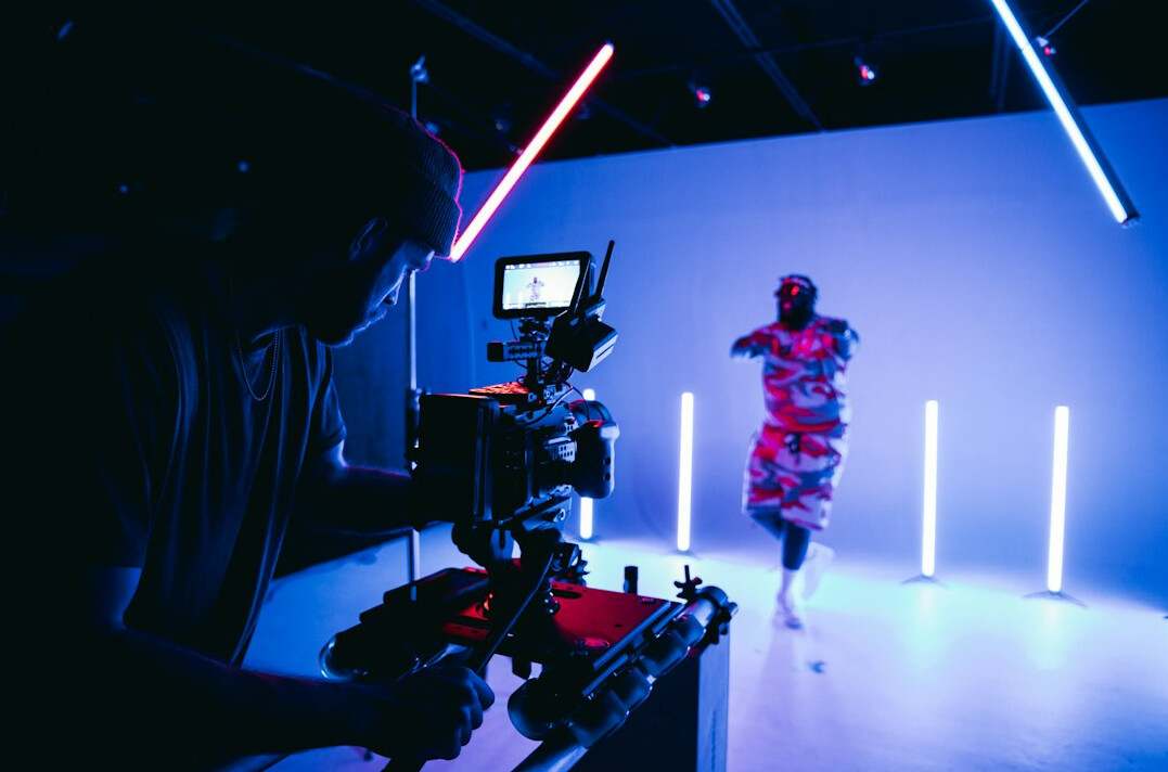 actor performing in front of camera
